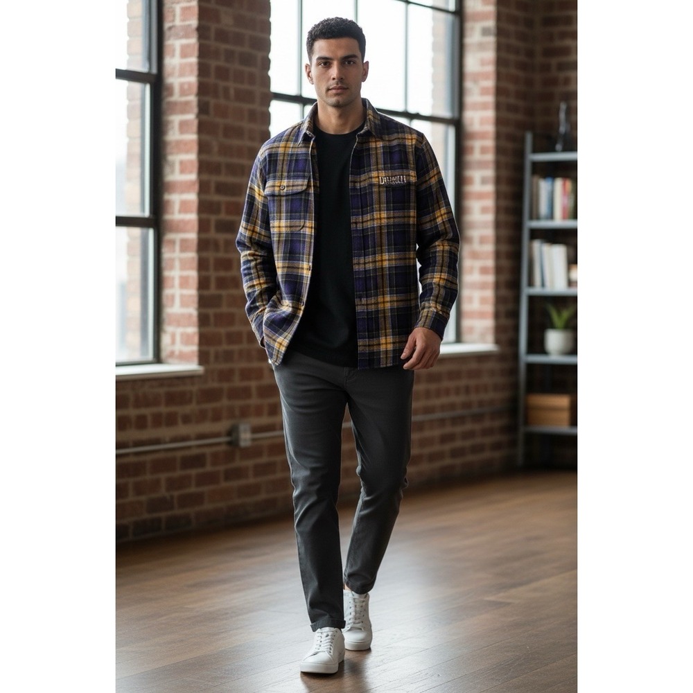 Duluth Trading Free Swinging Flannel Shirt Colorful Mens‎ XL